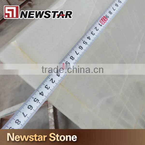 Glass golden vein white onyx backlit onyx panel