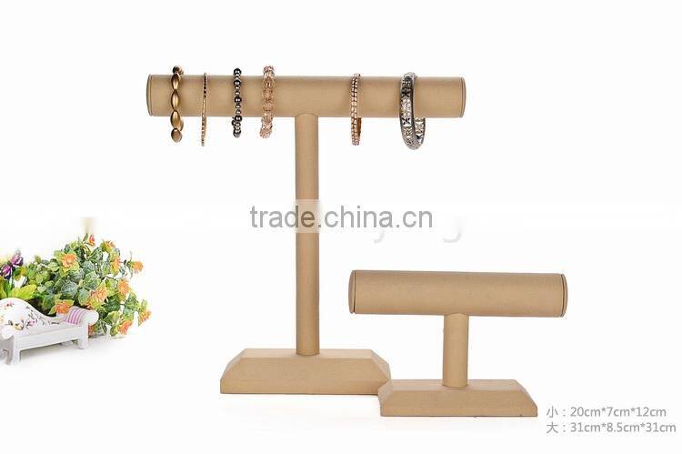 Simple linen jewelry display stand for bracelet