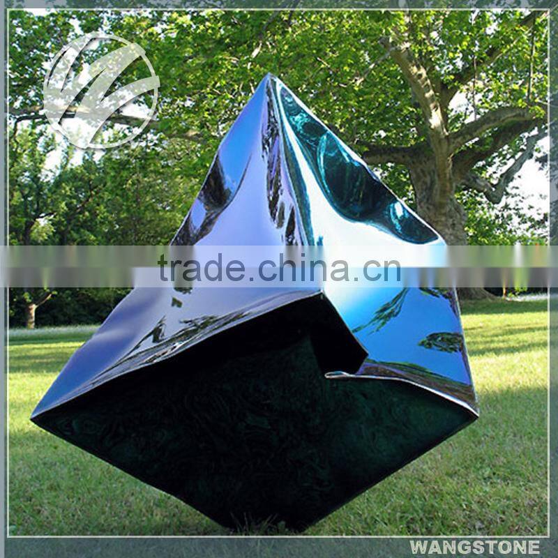 Stainless steel outdoor garden famous modern art sculpture