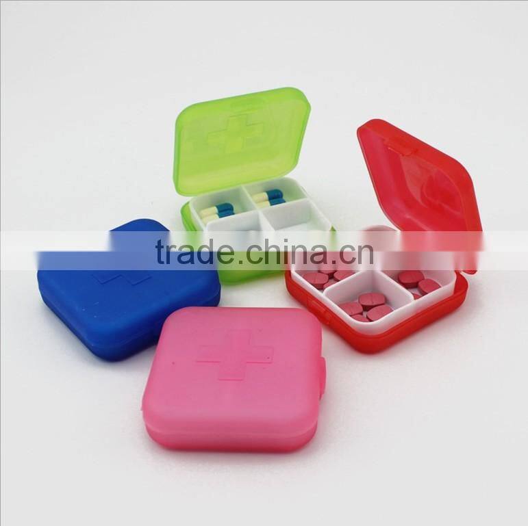 Hot 4 Compartment Pill Box Organizer Medicine Holder Storage