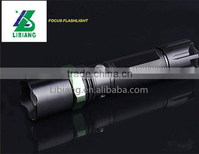 high power 3 Modes zoom aluminium alloy focus flashlight