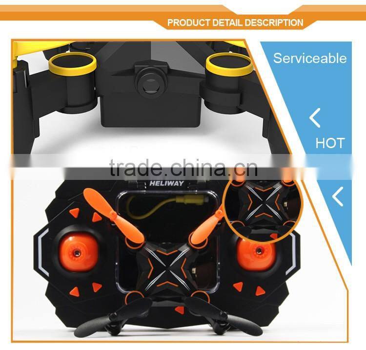 Selfie Dron LED Light 6 Axle Gyro Headless Quadcopter Pocket Foldable RC Aircraft Model Mini Dron