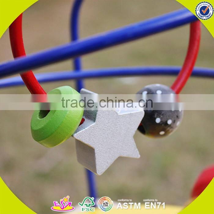 2017 New design funny children wooden beads toy W11B090