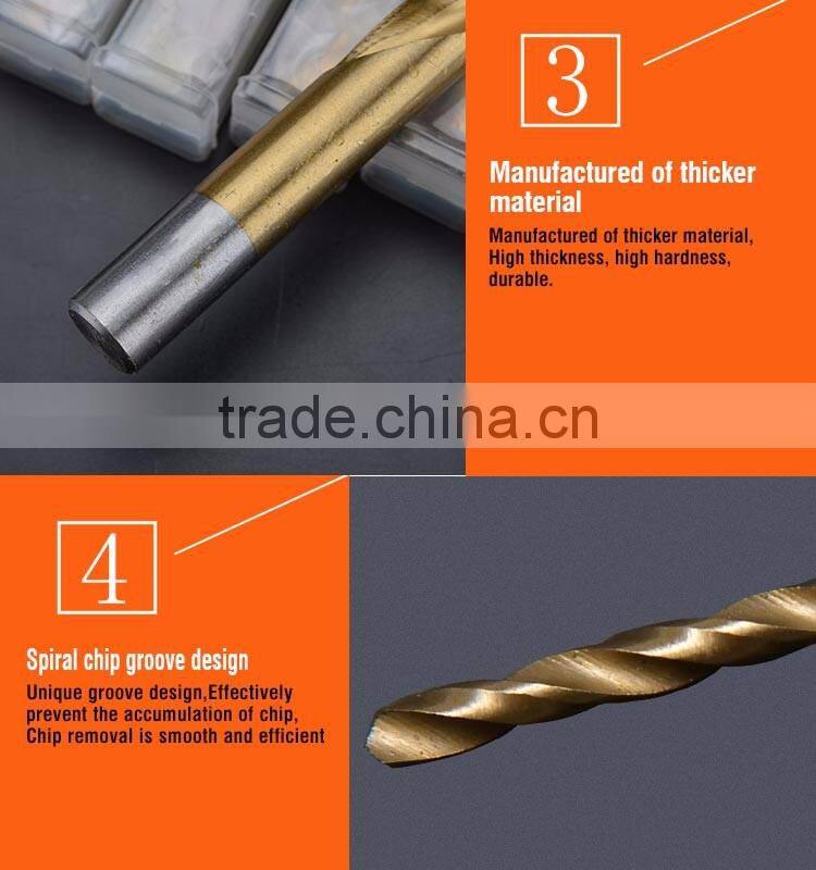 Professional 1MM-5.5MM HSS M2 Straight Shank Twist Drill