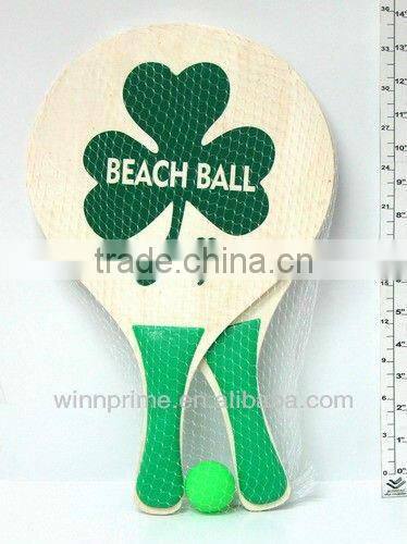 wooden beach ball set