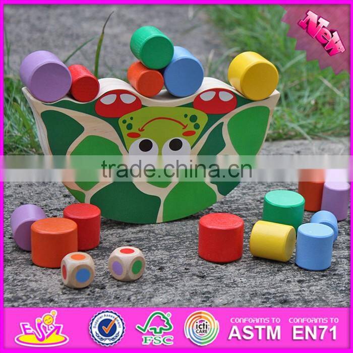 2016 new design funny toddlers wooden balancing toys W11F049