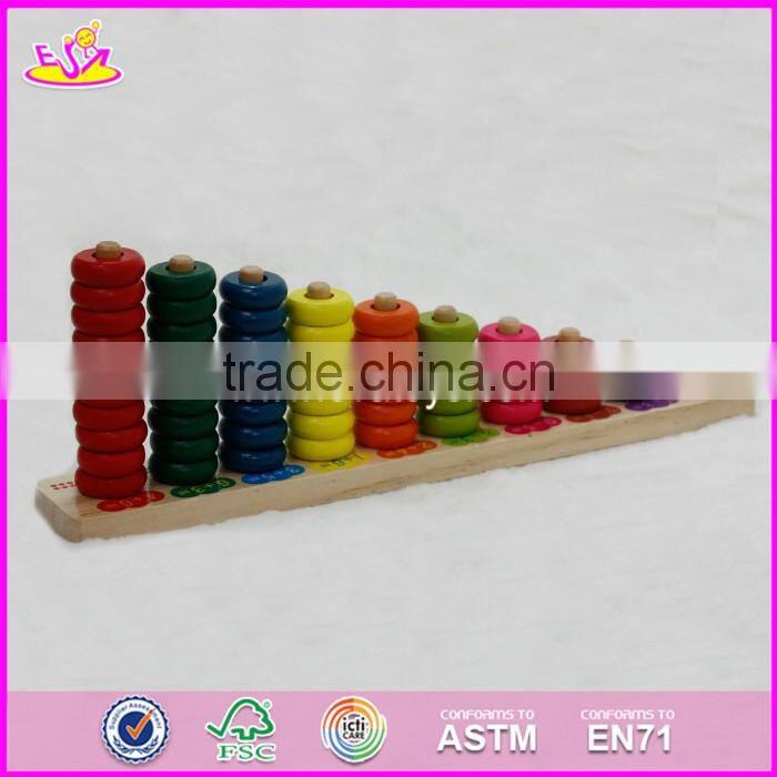 2017 New design kids educational toys wooden stacking blocks W13D124