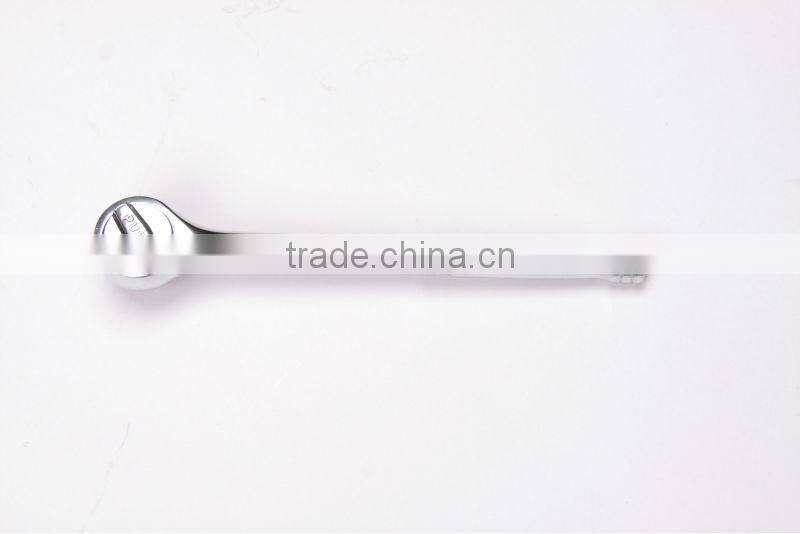 ratchet handle, 45T, curved handle with pear-type handle, 40cr+crmo material, PP+TRP handle, good quality ratchet handle