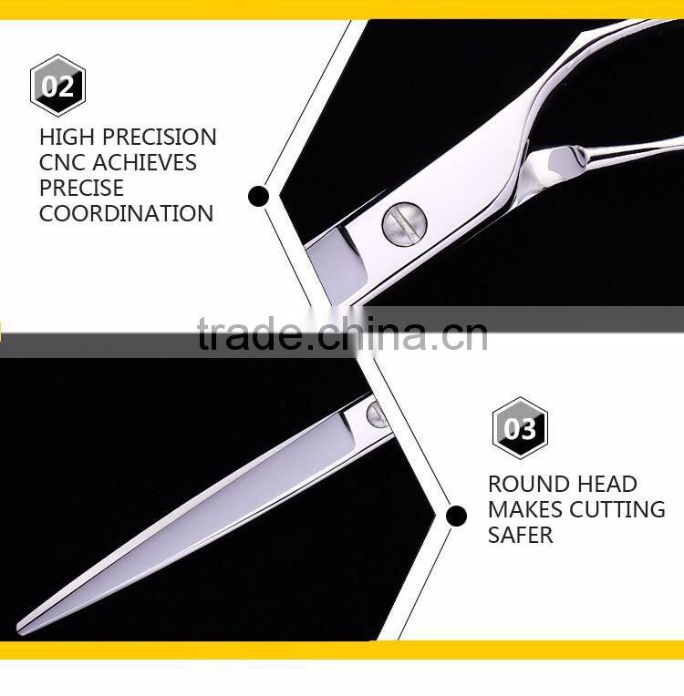 2017 Latest style 7.5inch beauty equipment safety pet grooming scissors for dog pet