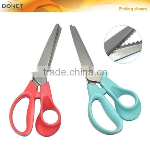 SPI0006 CE certificated 7 Inch Stainless Steel Decorative Fabric Edge Pinking Shears Scissor New
