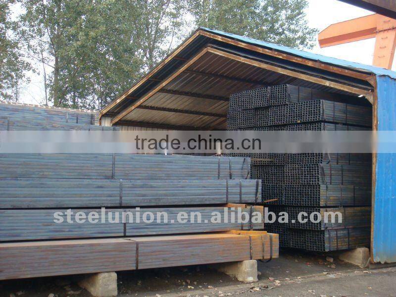 Black square steel pipe / hollow square steel tube