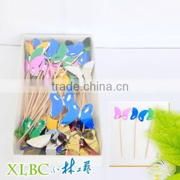 100pcs per box Craft buterfly picks