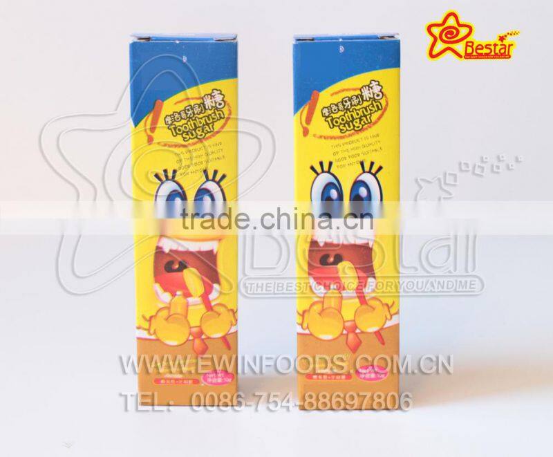 Toothbrush Lollipop With Toothpaste Sour Powder