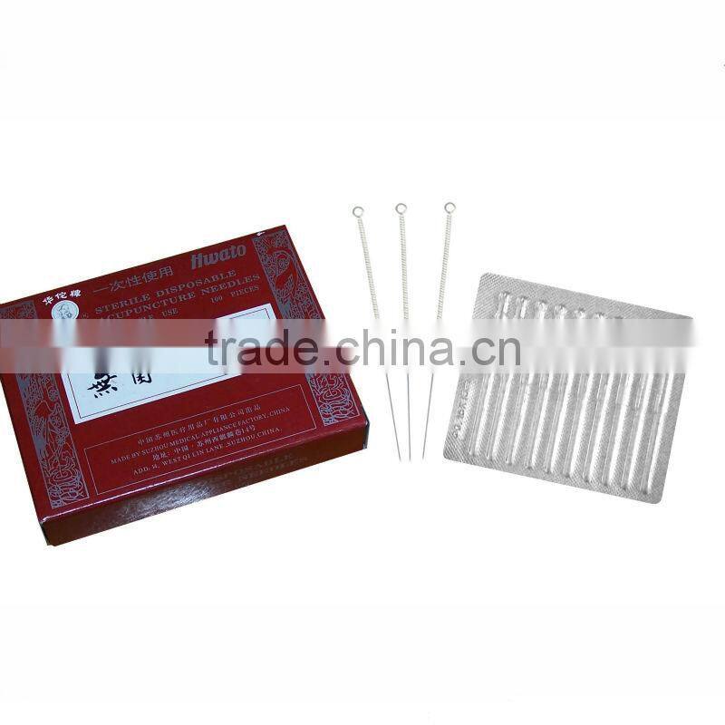 Sterile acupuncture needles for single use