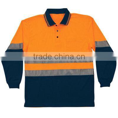 Custom made safety polo shirt made in china with high quality made in china