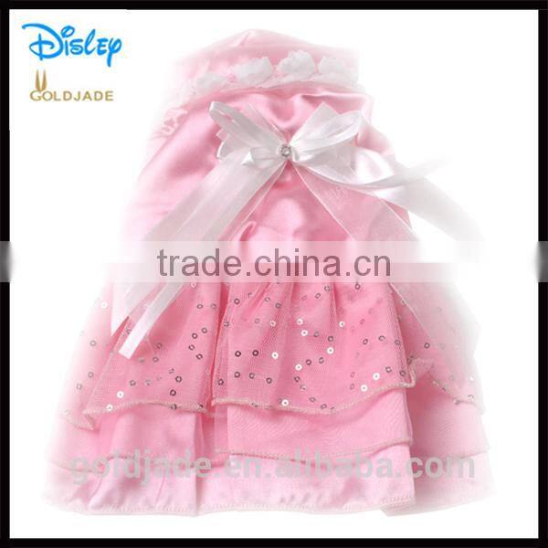 Custom 100% Cotton Baby Girl Chiffon Dress Tank Dress With Frill Princess Dress