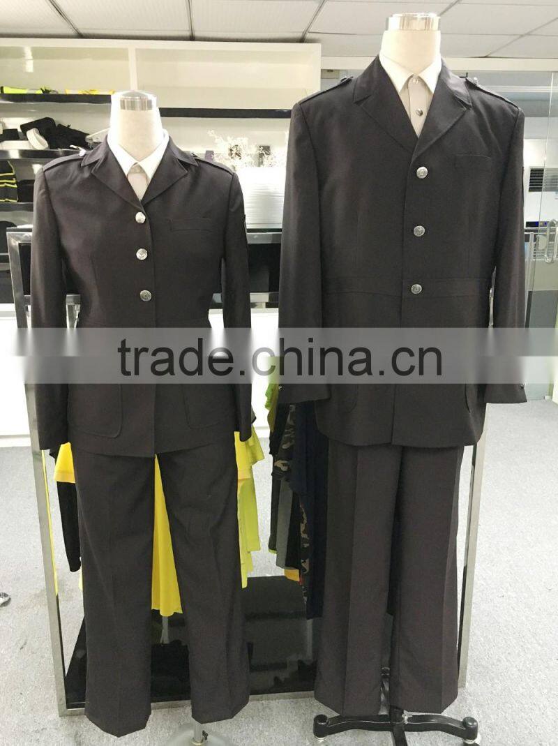 Stock men security suit uniform