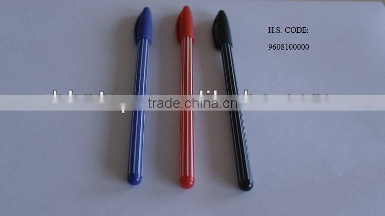 BHNPP4484 Ballpoint Pens Promotional Gift Plastic Stripe Ballpint Pen For sale