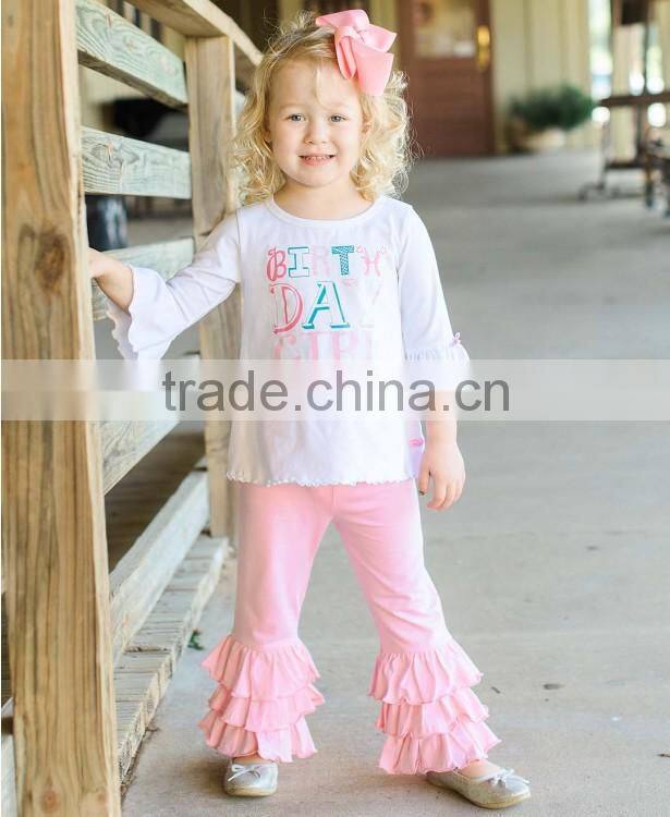 Wholesale kid summer boutique baby clothes girl children fashion new model baby pants leggings