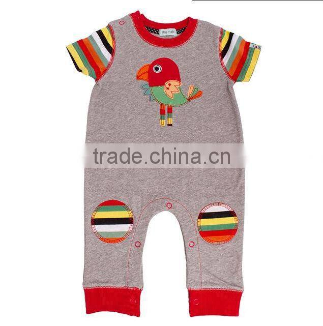 print korean fashion kids newborn baby evening one piece long sleeve animal jumpsuits 2014