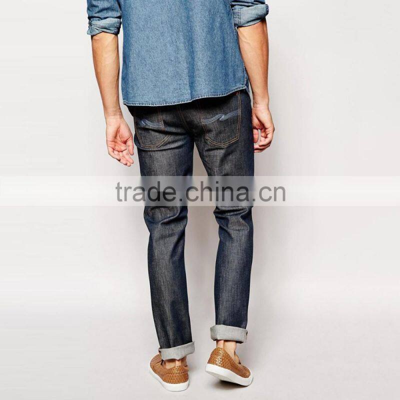 plain fashion custom design jeans pants bulk new style