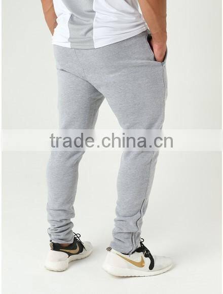 Mens Grey Tapered Gym Jogger Pants Polyester Cotton Fleece Black Fitness Sweatpants Navy Blue Fitted Joggers