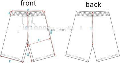 blue and white line design men board shorts