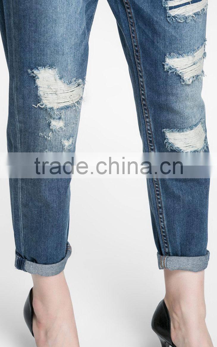 2016 new pattern women jeans pants, new model jeans pants