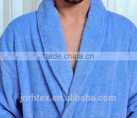 Factory Wholesale Custom Logo Cotton Terry Hotel Bathrobe