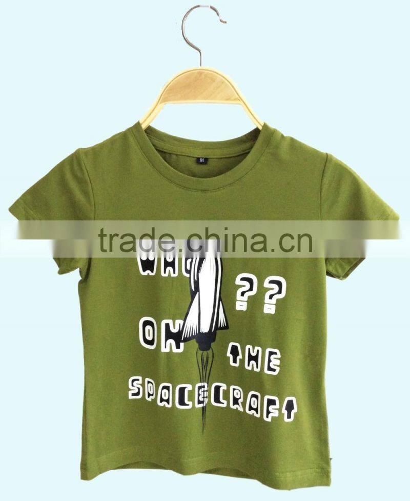 latest vintage design printing kids short sleeve round neck t-shirts wholesale china supplier