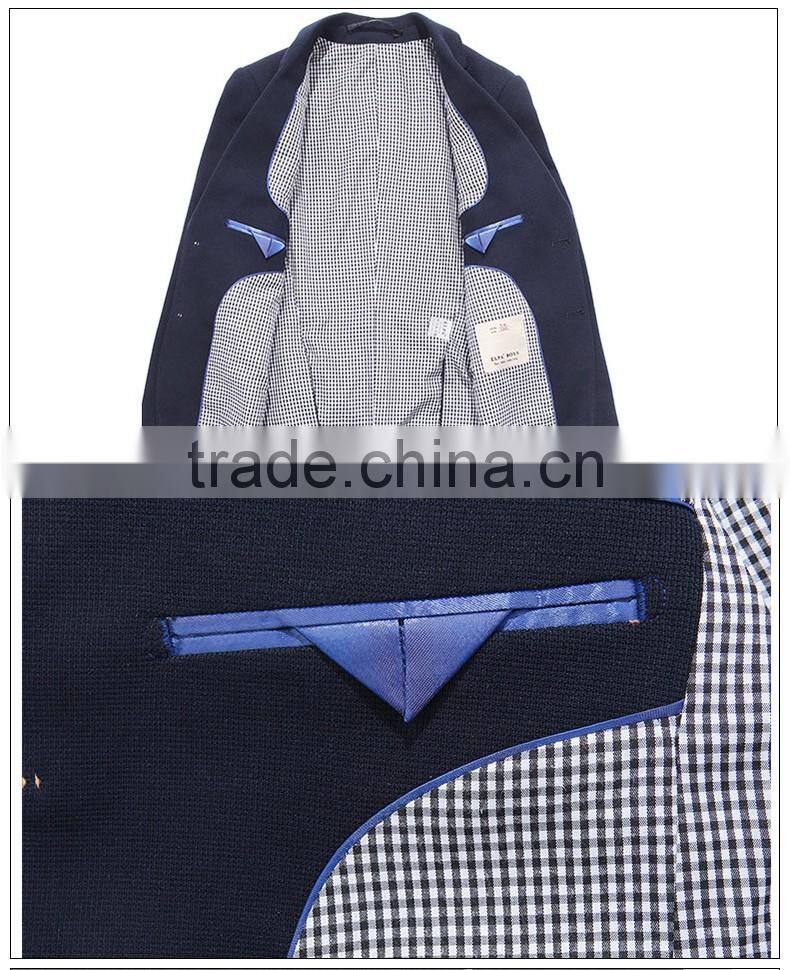 2016 fashion ELPA Black boys suit set kids suits blazer