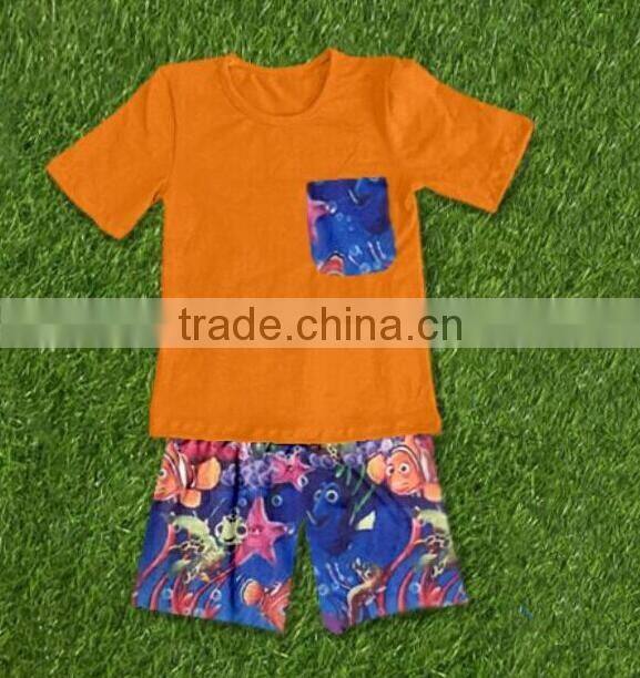 Children sets girls ruffle outfit top and capri back to school clothing set korean kids clothes wholesale