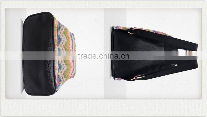 High quality monogrammed chevron canvas backpack