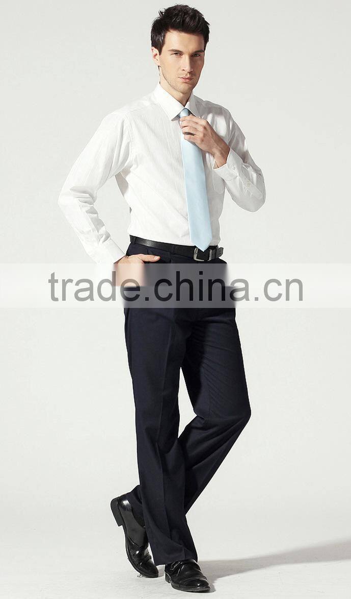 classic design mens dress shirt (White/Pink)