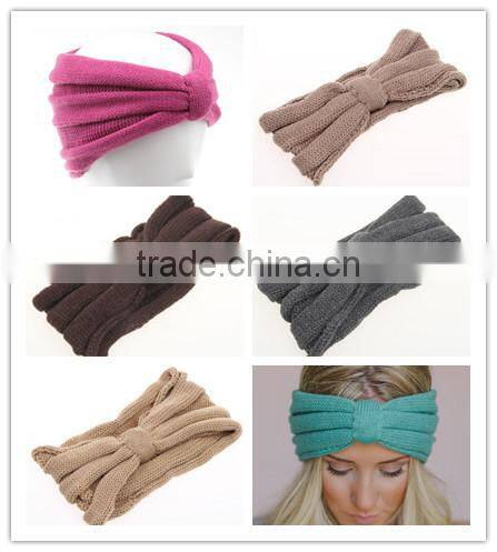 alibaba wholesale Ribbed knit headband winter ear warmer
