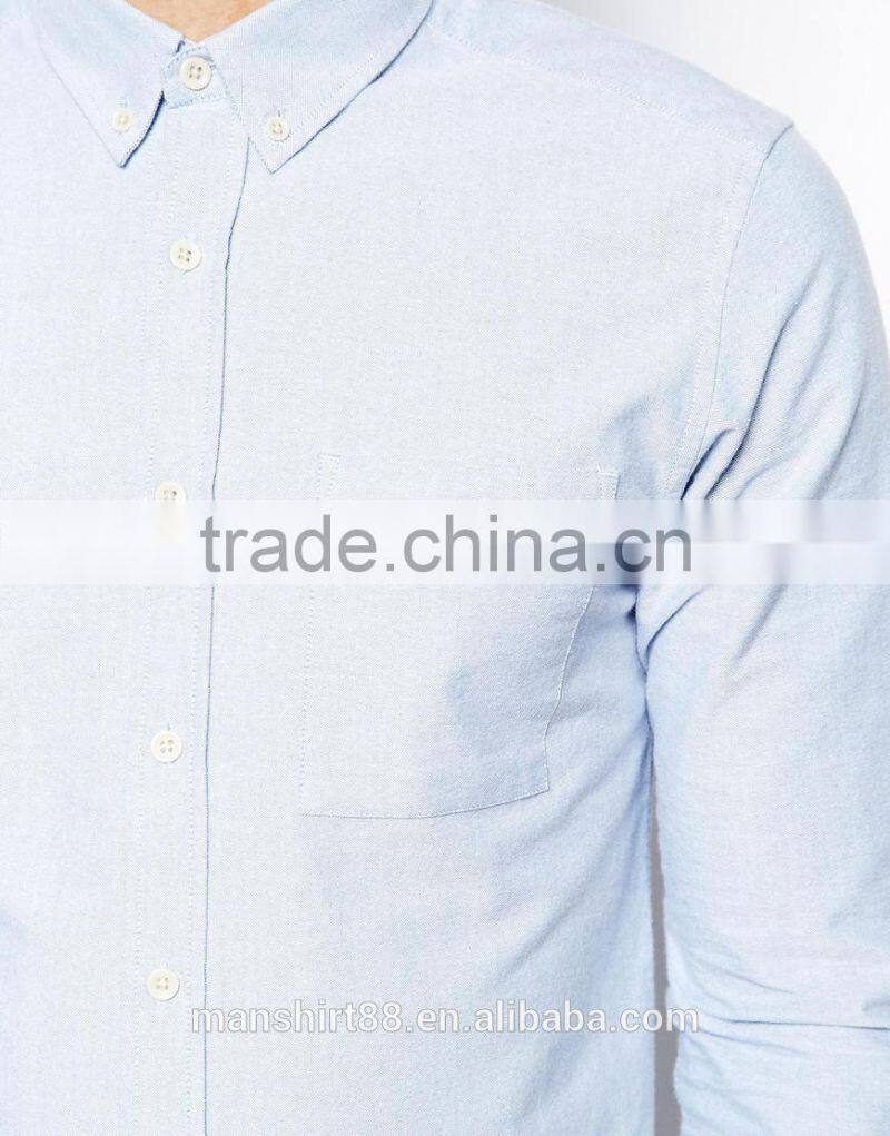 2016 wholesale classic design button down collar breathable oxford shirts for men