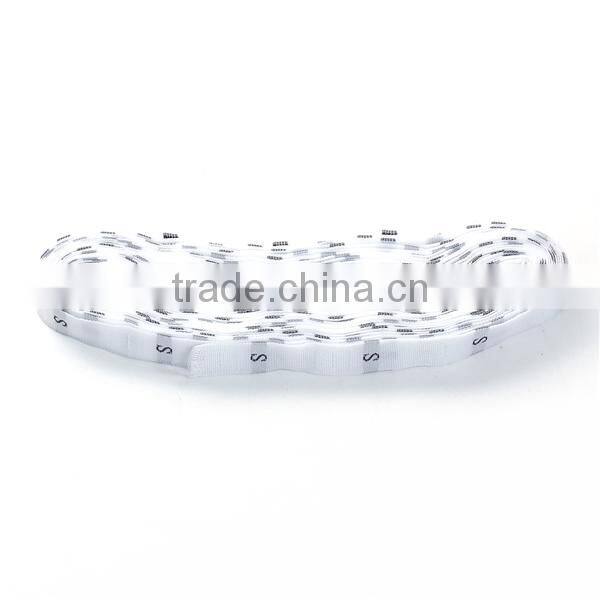 Polyester Clothing Labels Tags Craft White Size S Sew Applique Iron-On Patch