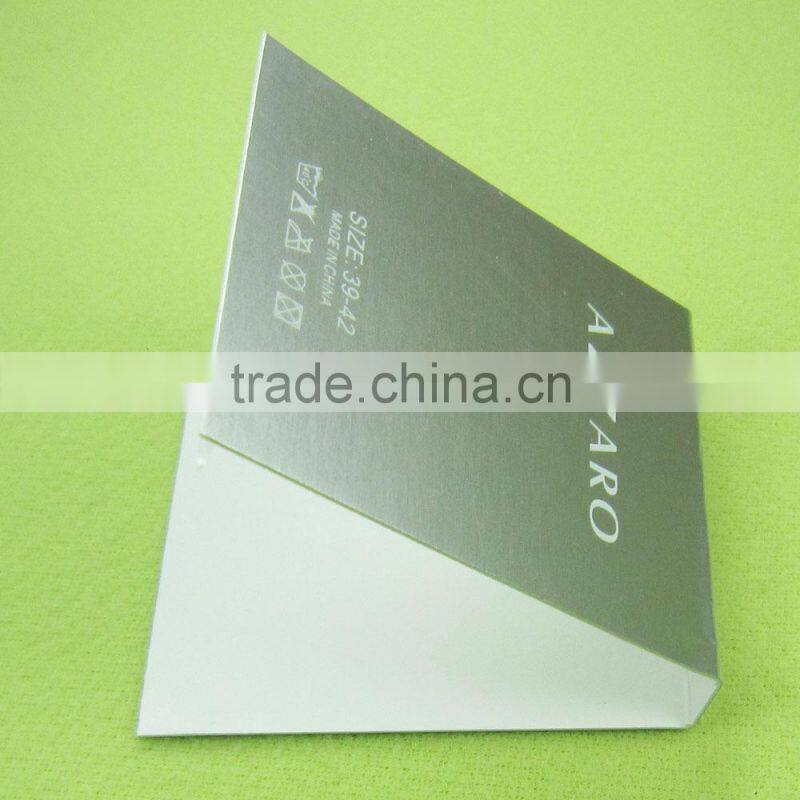 socks printed paper label