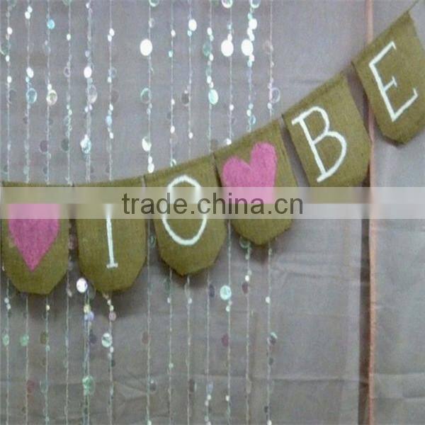 Bride To Be Burlap Banner *country chic bridal shower/wedding decoration