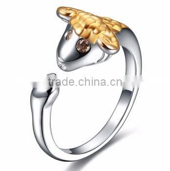 Old Chinese"Chinese Twelve Zodiac" Silver The Twelve Animal of Year Knuckle Open End Ring
