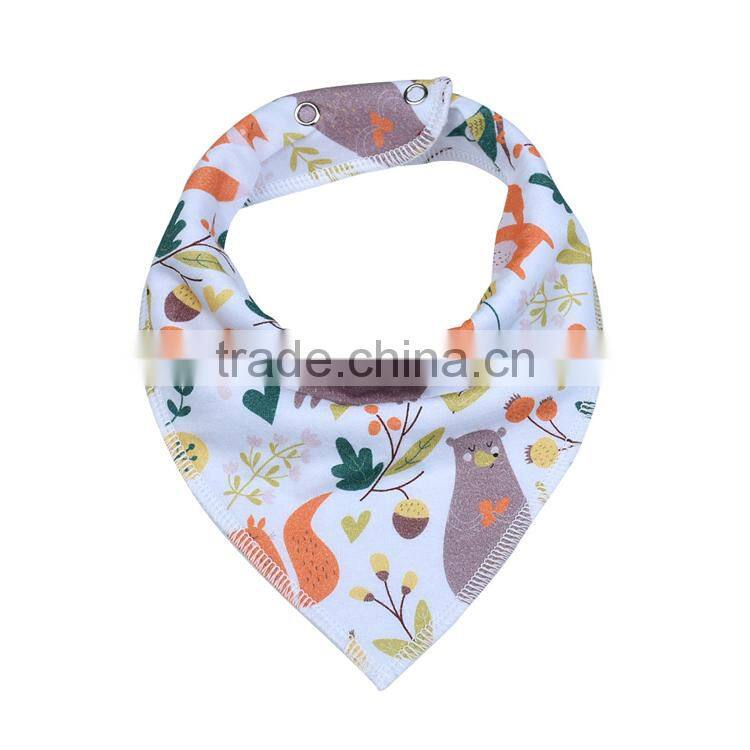new style baby bandana bibs with button