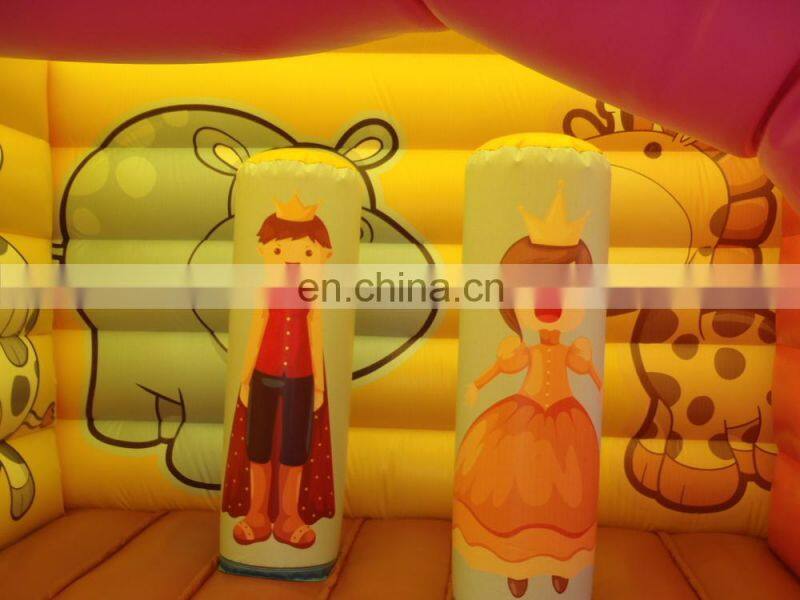 lovely inflatable carriage bouncers combo play station games for kids