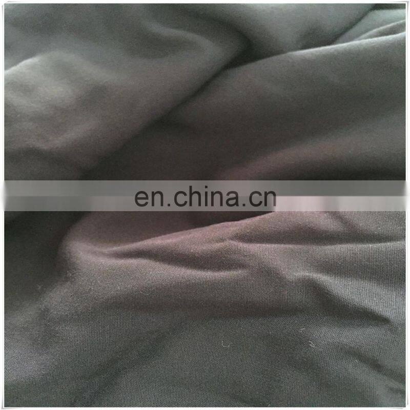 rayon stretch satin dyed in solid black color with good handfeel