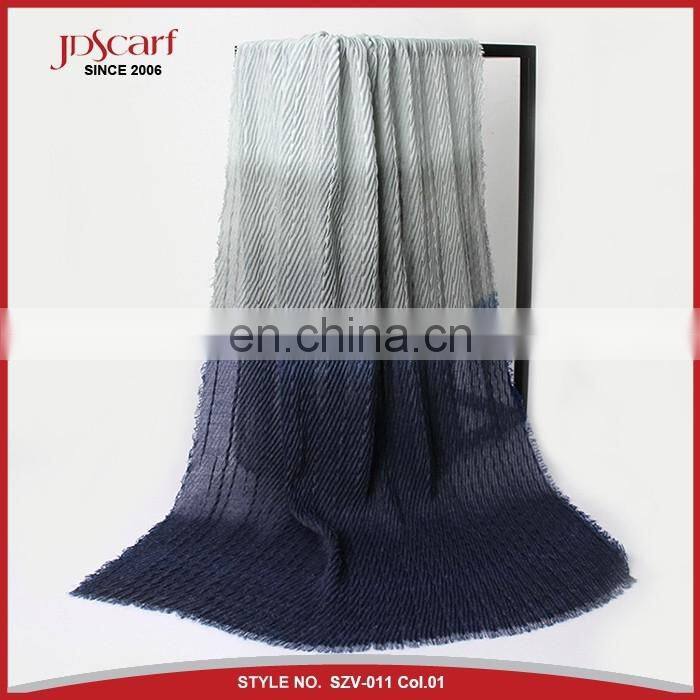 Alibaba supply new colourful wrinkled fabric china scarf