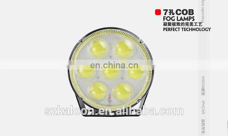 Led Fog Light Fog Lamps Projector 7 Cob Led Halo Ring Led Projector Fog Lamp