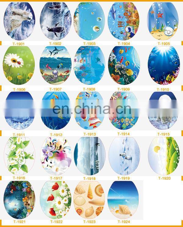 Vinyl pvc home decor wall sticker toilet seat sticker