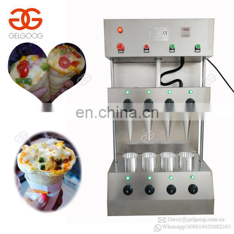 Stable Working Energy Saving Ice Cream Cone Making Line Cone Pizza Making Oven 4 Pizza Cone Machine Maker