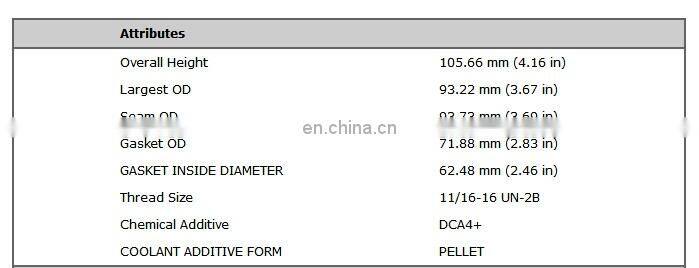 High Quality Diesel Engine Parts Water Filter WF2073