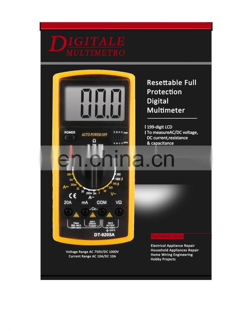DT9205A 1999 maximum display pocket multimeter