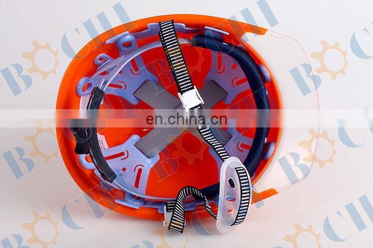 PVC Material Fire Helmet with Ajustable Sweatband